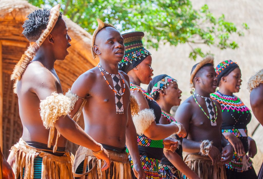 DURBAN, SOUTH AFRICA: There are still traditional Zulu villages near the city of Durban