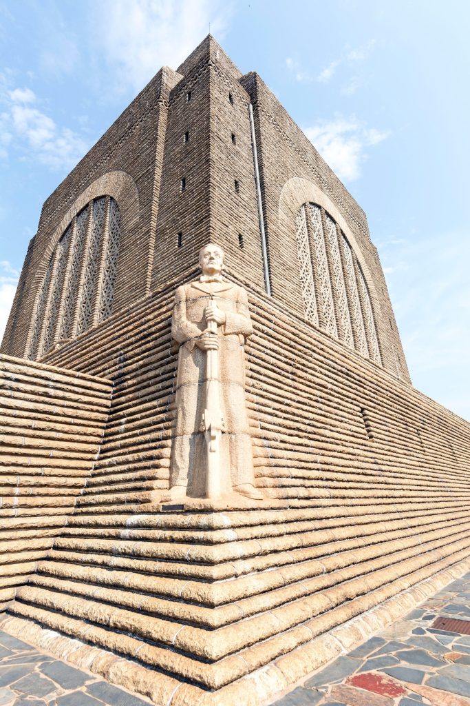 Statue of Andries Pretorius,boer leader,at Voortrekker Monument,Pretoria,South Africa